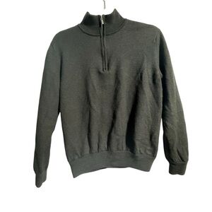 FootJoy Women’s Quarter-Zip Wool Sweater – Black – Size Medium - Casual Warm